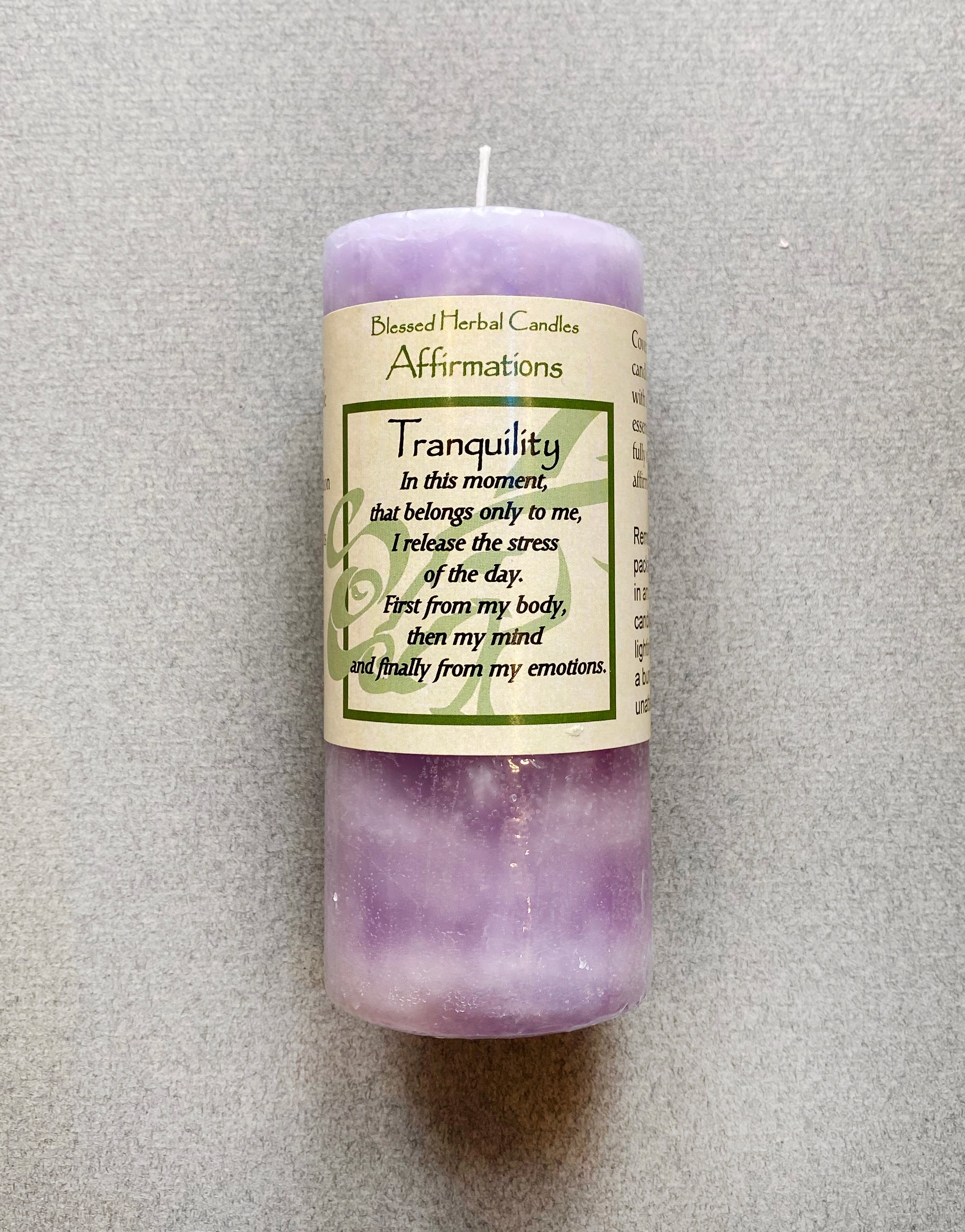 Spell - Short Candle - Tranquility